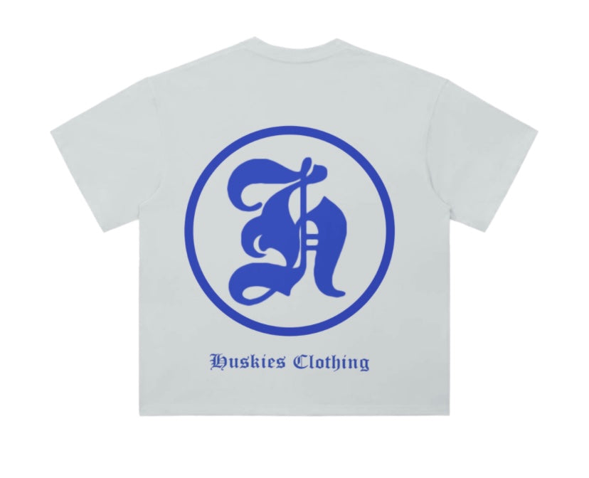 Blue Gothic “H” Shirt
